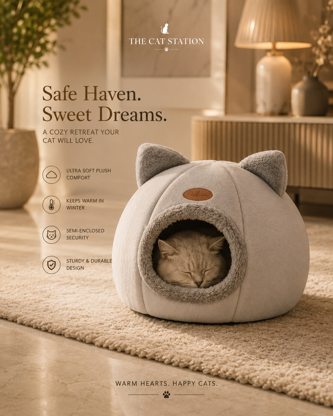 The Cave — Enclosed Cat Bed