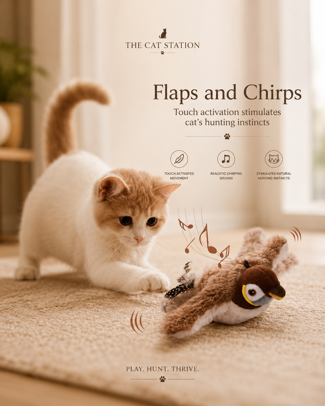 The Sparrow — Interactive Bird Toy